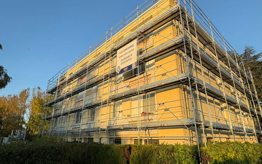 Pose d&rsquo;échafaudage de type X